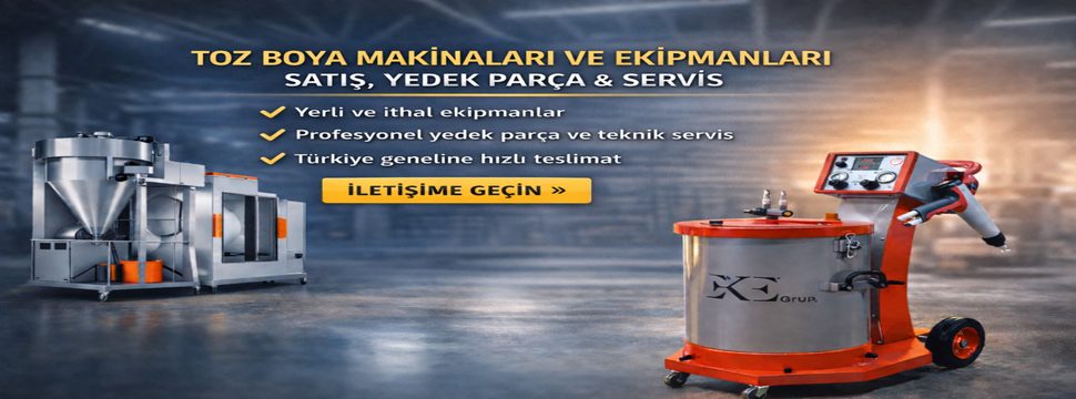 Elektrostatik toz boya makinası ve boya kabini ekipmanları