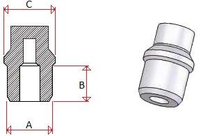 Flanşlı Kulplu Tapa &Ouml;l&ccedil;&uuml; Şeması