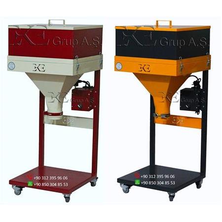 Eke Elektrostatik Toz Boya Eleği Vibrasyonlu Mobil Seyyar Elek