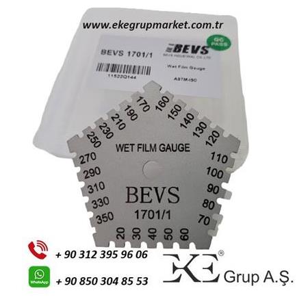 Bevs Yaş Boya Kalınlık Ölçüm Plakası, 20-350µm,  Film Gauge