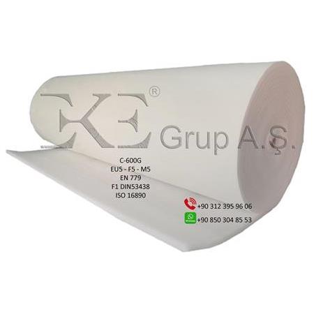 Mumlu Tavan Filtresi, 1x20mt, İtalya, F5-EU5-M5-EN779-F1 DIN 53438-ISO 16890