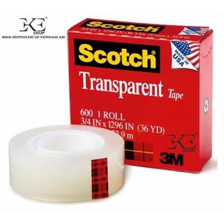 Eke 3m Adezyon Test Bandı Scotch Transparen Tape 600