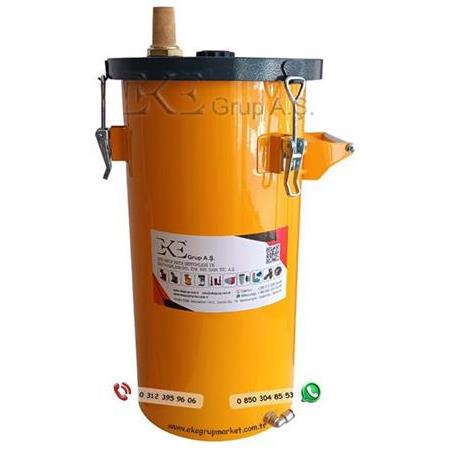 Elektrostatik Toz Boya Deposu 8lt Yuvarlak