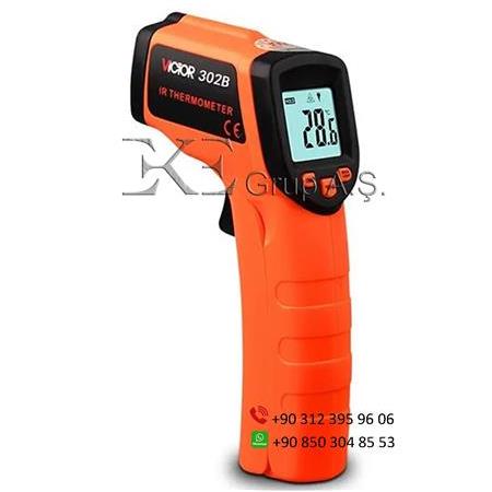 Vıctor RuoShui 302B Lazer Isı Sıcaklık Ölçer Infrared Termometre